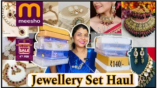 HUGE *20* Meesho Jewellery Set Haul|Starting at ₹140/-|Meesho Wedding Jewellery #meesho#meeshohaul