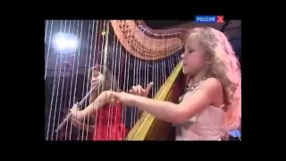 Mozart - Concert for Harp and Flute in C, II part. (Alisa Sadikova (Hp), Maria Uribina (Fl))
