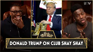 Donald Trump Stops By Club Shay Shay Disguised As Godfrey And Pitches His Sneakers | CLUB SHAY SHAY