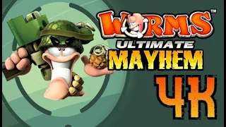 Worms Ultimate Mayhem ⦁ Полное прохождение ⦁ Без комментариев ⦁ 4K60FPS