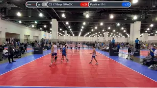 Pipeline 17-1 vs C2 17 Boys SMACK, 2021-11-20, Third Coast Invitational - Day 1, Match 2, 1st Set