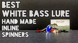 Best White Bass Lure Hand Made Inline Spinners