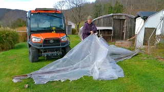 Removing Old Hoop House