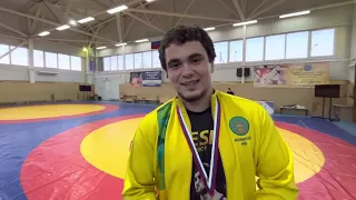 Феликс Комлев победитель ЮФО 2023, по вольной борьбе до 21 года .