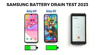 Samsung Galaxy A54 & A34 Battery Drain Test