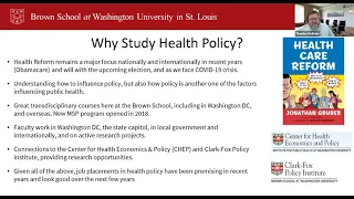 Health Policy Analysis MPH Specialization