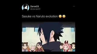 Naruto vs sasuke evolution