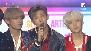 BTS - Win Global Artist Awards @ Melon Music Awards 2017