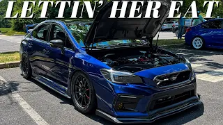 Ripping My 413HP STI To My Meet Up I POV Driving w/ ETS Extreme Catback