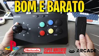 GAME STICK + CONTROLE ARCADE BARATO SÓ R$120,00 - Data Frog