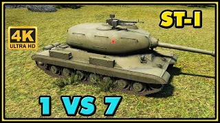 World of Tanks | ST-I - 10 Kills - 7,7K Damage - 1 VS 7