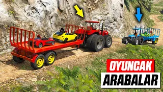 Süper Oyuncak Arabaları Traktör Römorkuna Yüklüyoruz - GTA 5