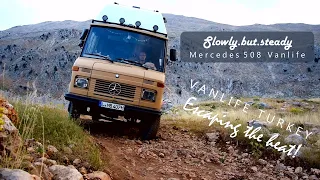 Mercedes 508 - Vanlife Turkey - Escaping the heat!