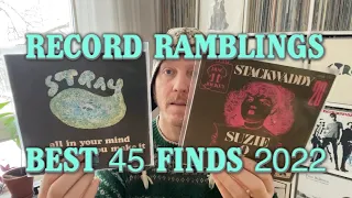 Record Ramblings, BEST 45 FINDS 2022, rare & common 45 RPM