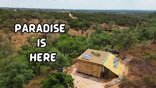 #4 Creating our own Paradise at Off Grid Community in Portugal -  Cane wall -  Passive house windows