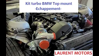 Kit turbo BMW Top mount Laurent Motors - échappement - E36 E46 - M50 M52 M54 etc...