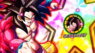 GLOBAL FIRST! 100% EZA SSJ4 FULL POWER GOKU SHOWCASE LINK LVL 10! DBZ: DOKKAN BATTLE ITA