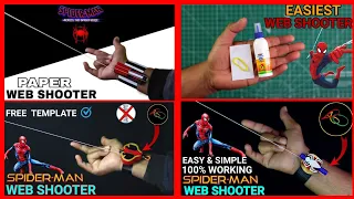 4 Easy SPIDER MAN Web Shooters || 4 Amazing Spider Man web shooter || DIY web shooters