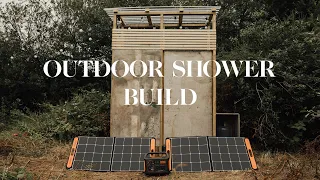 Renovation Pt.2 | Building an off-grid, outdoor shower, getting hot water & trying our solar setup