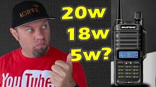 Baofeng UV-9R Model Comparison and Power Testing