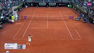 The best winning reaction of Simona Halep -  Italian Open 2018, Rome Semifinal