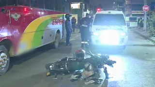 Impactante choque en Bogotá de motociclistas quedó captado en video