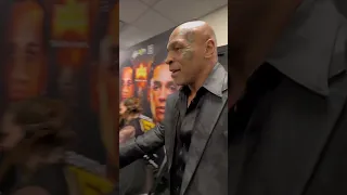 MIKE TYSON VISITS RYAN GARCIA MOMENTS BEFORE HIS RANG WALK