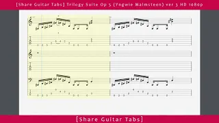 [Share Guitar Tabs] Trilogy Suite Op 5 (Yngwie Malmsteen) ver 3 HD 1080p