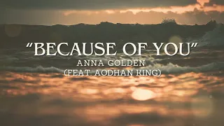 "Because of You" Lyrics Video by - Anna Golden ft. Aodhan King