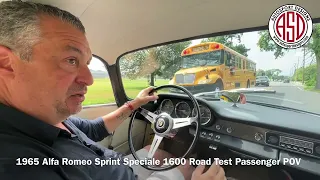 1965 Alfa Romeo Sprint Speciale 1600 Road Test Passenger POV