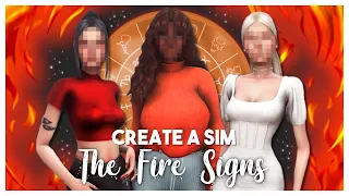 I created sims inspired by the zodiac signs (+cc links)!!│Part 1│the fire signs🔥