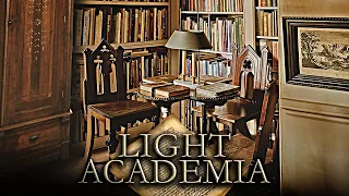 Light Academia ◈ Aesthetic Ambience ◈ Reading Corner with Muffled Outdoor Sounds and Soft Music ASMR
