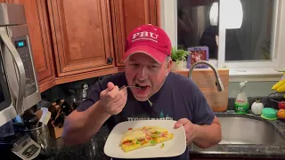 John tries a microwave omelet maker.  Will it work?