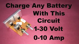DIY Variable Power Supply. 1-30V & 0-10A Voltage Current Adjustable | Bench Power Supply Circuit