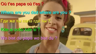 Learn French by Stromae   Papaoutai French English German Slovak Russian LYRICS SUBTITLES