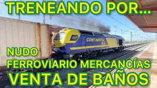 Reportaje de TRENES en Venta de Baños España FERROCARRIL Renfe Captrain Continental Rail Viajes