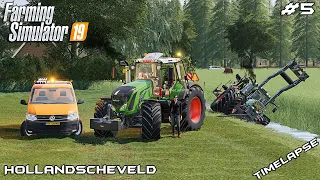 MrsTheCamPeR got stuck in the ditch | Animals on Hollandscheveld | Farming Simulator 19 | Episode 5