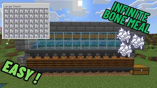 Infinite bone meal farm | Minecraft bedrock 1.20