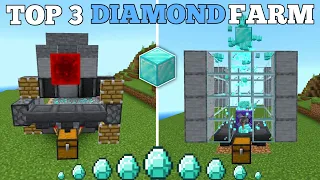 TOP 3 DIAMOND FARM TUTORIAL IN MINECRAFT BEDROCK 1.19 (XBOX, PS4, MCPE, WINDOWS)