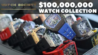 $100,000,000 WATCH COLLECTION! The rarest Richard Mille ever, one of one. Part 1 diamonds