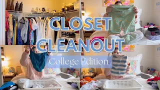 COLLEGE CLOSET CLEAN OUT! (part 1)