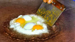 King of Kathiyawadi Egg Dishes | Green Tadka Egg Tikhari | Egg Street Food | Indian Street Food