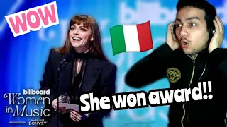 Reaction to Annalisa Accepts Global Force of Italy | Billboard Women In Music