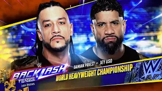 Damian Priest vs Jey Uso World Heavyweight Championship Full Match WWE Backlash 2024 Highlights