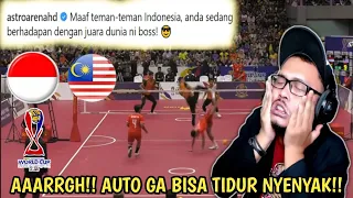 SEDIIH‼️ MALAYSIA LIBAS INDONESIA SEMIFINAL SEPAK TAKRAW TIM REGU ISTAF WORLD CUP 2024 | Wak Lonjong