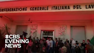 Protests in Rome against COVID-19 "Green Pass" turn violent