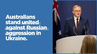 Australians stand united against Russian aggression in Ukraine | LIVE on 23 February 2022