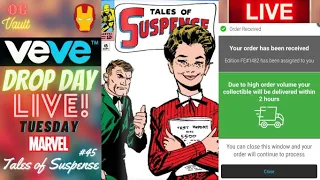 VeVe Drop Day LIVE - Tales of Suspense #45 Marvel Comics Blindbox NFT Drop! KEY - Pepper Potts FA