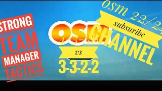 New tactics osm#best #counter stronger team manager #tactics        |3-3-2-2|vs|4-3-3B| Win match