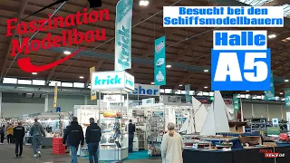 Großes Schiffsbecken - Schiffe Boote - Der Schiffsmodellbau in Halle A5   Faszination Modellbau 2023